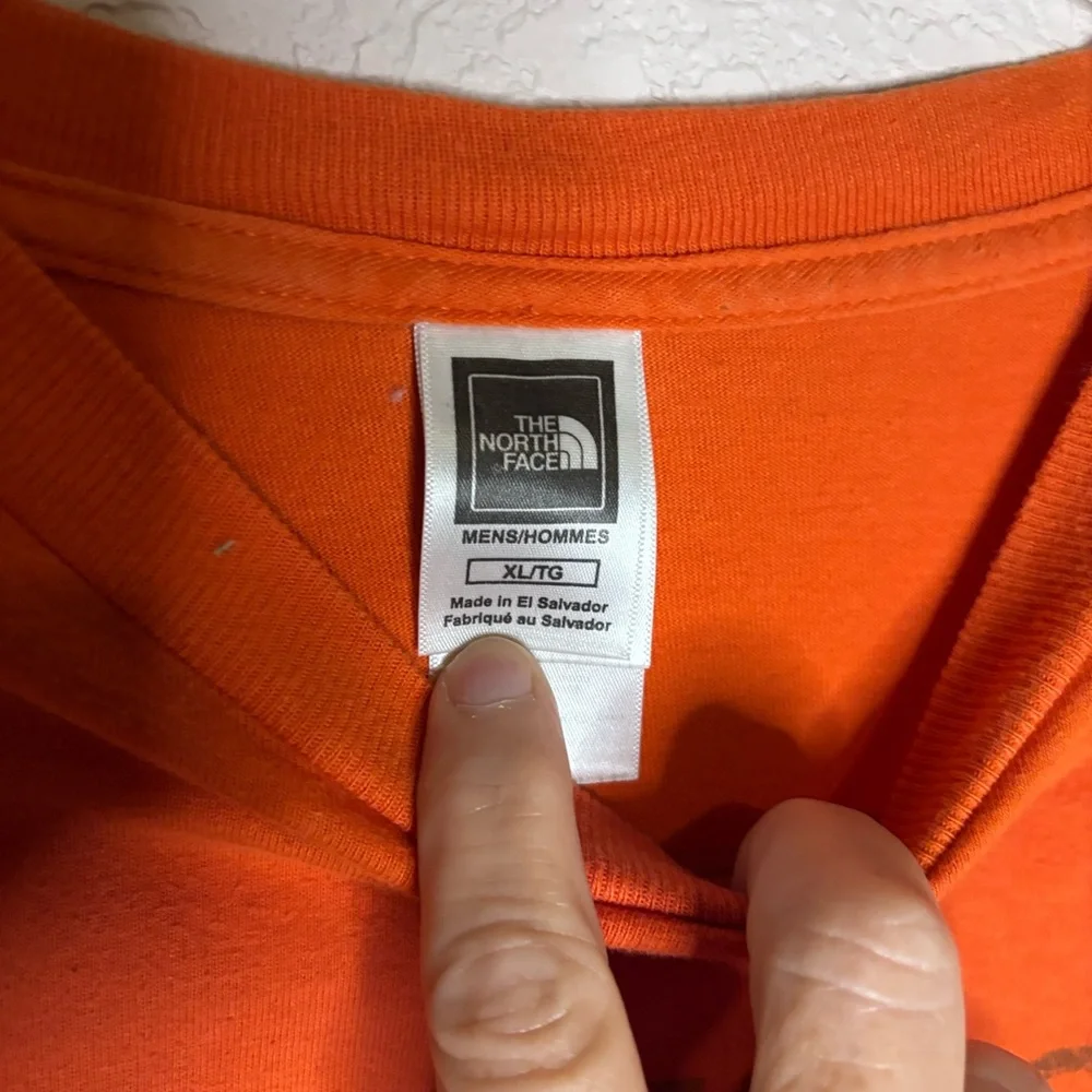 The North‎ Face Orange Short Sleeve Tee